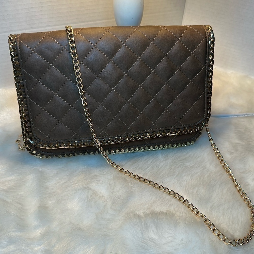 Urban Expressions Blue Gold Crossbody Bag